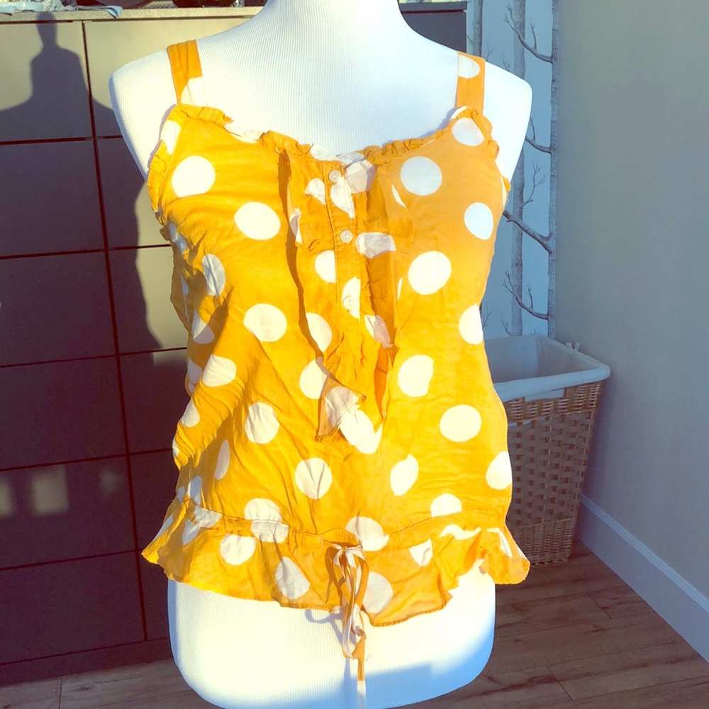 Polka-dot summer blouse